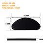 40 Pairs Eyeglass Nose Pads Silicone Soft Seft Adhesive Thin Anti-Slip Nosepads for Eyeglasses Glasses Sunglasses (Black 1mm)
