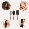 APOFUN 3 Pieces Hair Brush Comb Set Paddle Brush Detangle Hair Brush for Men and Women Wet, Dry, Curly and Straight Hair