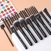 DUcare Professional Makeup Brushes Set 27Pcs Makeup Brush Set Premium Synthetic Kabuki Foundation Blending Face Powder Blush Concealers Eye Shadows Brushes