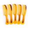 LBY Hair Comb, 5-Pack 16 cm(6.3"), Round Handle Comb Hair Care Comb, Plastic, Yellow