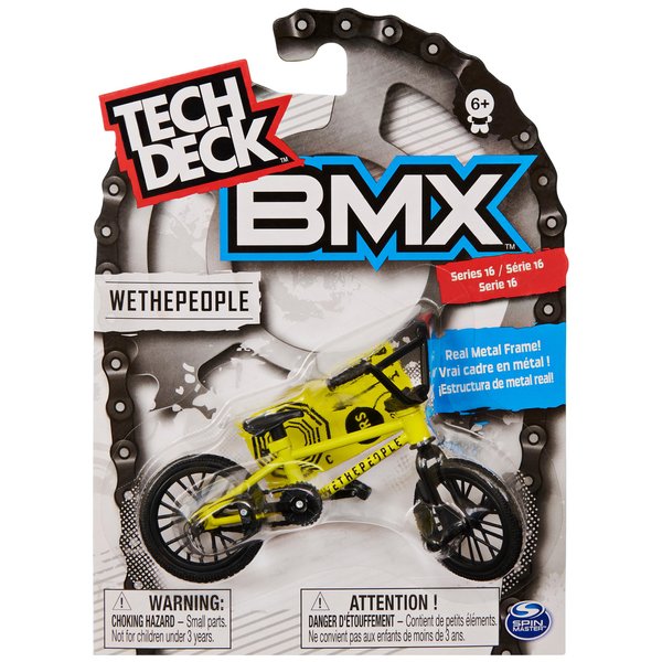 Tech Deck BMX Finger Bike Series 12-Replica Bike Real Metal Frame, Moveable Parts for Flick Tricks Games (Styles Vary)