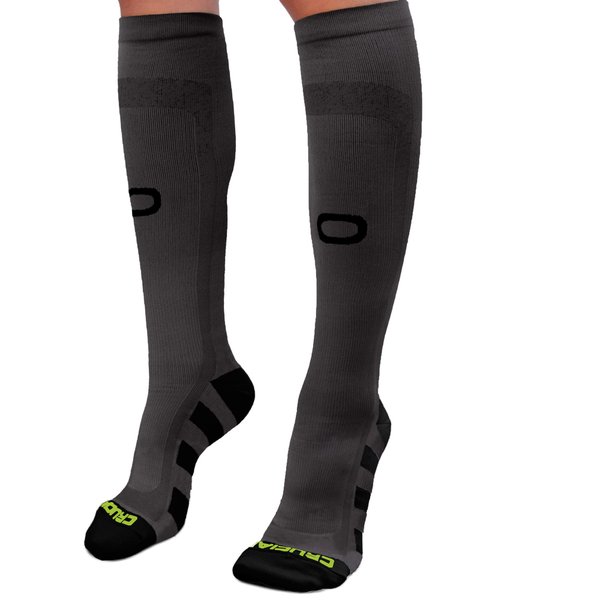 Crucial Compression Socks for Men & Women (20-30mmHg) - Best Graduated Stockings for Running, Athletic, Travel, Pregnancy, Maternity, Nurses, Medical, Shin Splints, Support, Circulation & Recovery