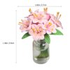 NUOBESTY Dollhouse Miniature Flowers Doll House Mini Vase with Flower Potted Plant Flower Vase Model for DIY Micro Landscape Decoration Accessories Home Desktop Ornament