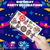 102 PCS Hispanic Heritange Month Birthday Party Decorations Favors Supplies Temporary Tattoos Decor Latin American Spanish Stickers For Boys Girls Gift School Prizes Rewards