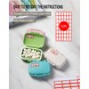 4 PC Pill Case 3 Removable Compartments Pill Box BPA-free,day pill organizer/3 times a day/AM-PM Travel Pill Organizer for Pocket or Purse storage vitamin, fish oil or medicine
