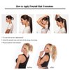 18" Straight Wrap Around Ponytail Human Hair Extensions for Women 100gram Chocolate Brown #4