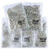 DIAO79NI Rhinestones 1440pcs SS3 Glass Nail Art Crystal Clear White Flatback Gemstones for Crafts Nails Makeup Bags and Shoes Decoration（SS3, Clear White）