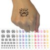 Medusa Gorgon Head with Twisting Snakes Temporary Tattoo Water Resistant Fake Body Art Set Collection - Dark Green (One Sheet)