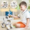 VATOS Remote Control Robot Dog Toy for Kids - Interactive Touch & Follow 17 Functions Robot Dog Pet, Programmable Smart Walking Puppy Intelligent Dancing Dog Robot Toys for Girls 3-12 Gifts (Gold)