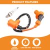 Stylemafia High Performance Racing Ignition Coil Electrode Spark Plug fit for GY6 50cc 150cc 125cc 150cc Chinese ATV Moped Scooter ATV Go Kart Parts