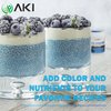 AKI Blue Spirulina Powder Pack- Loaded with Antioxidants | Vegan & Authnetic Food Coloring - Ideal for Making Smoothies, Ice Cream, Yogurt or Pastries ((1 Oz/28.35gr))