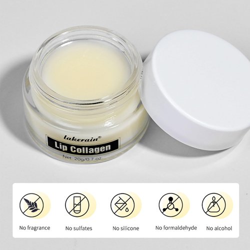 Collagen Lip Sleeping Mask, Peptide Lip Collagen Balm, Moisturizing Lip Mask Overnight, Nourish & Hydrate Lip Balm For Lip Wrinkles Repair Dry Lips Overnight Lip Masks