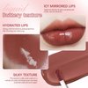 HOSAILY 2 Colors Peel Off Lip Liner Stain with Nude Butter Lip Gloss Combo for Women, Waterproof Long Wear Tattoo Lip Stain Peel Off, Non Sticky Lip Tint Nude Brown Lip liner Set Lipstick Makeup