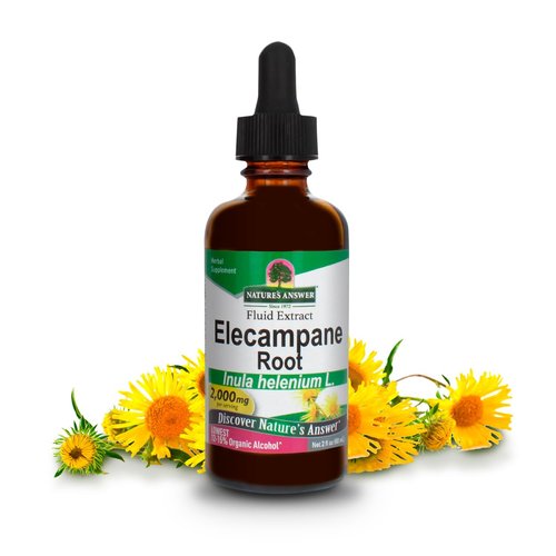Nature&#39;s Answer Elecampane Root 2 oz. Low Organic Alcohol 2000mg - Herbal Supplement - Non GMO &amp; ...
