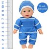 The New York Doll Collection 11 inch Soft Body Baby Doll in Gift Box - 11" Baby Doll Toy for Kids, Boys, Girls and Toddlers - Baby Doll Pacifier Accessory Included