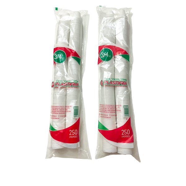 Mini disposable Cuban Style and espresso coffee cups 3/4 oz. Pack of 500