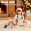 Karaoke Machine for Kids, Mini Portable Bluetooth Karaoke Speaker with 2 Wireless Microphones and Lights, Birthday Gifts for Girls Ages 4, 5, 6, 7, 8, 9, 10, 12+(Pinkcolor)