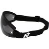 Birdz Eyewear Wing Watersports, Skydiving & Motorcycle Safety Goggles Padded Black Frame w/Clear Smoke Yellow Lenses