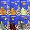 Bass Fishing Spinner Bait Kits Bass Lures Hard Metal Spinnerbait Jigs Multicolor Buzzbait Swimbaits Silicon Skirt Swim Jigs for Bass Trout Pike Salmon Walleye Freshwater Saltwater (9pcs)
