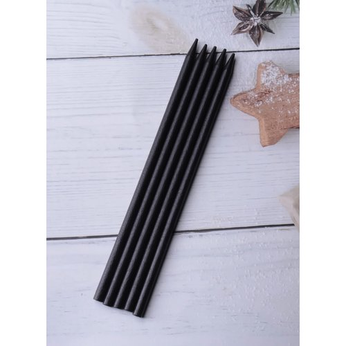 Ruwado 5 Pcs Wooden Hair Stick for Long Hair Vintage Natural Wood Long Hair Clip Pin Chinese Hair Chopsticks for Women Girls Bun Hair Style Decorative DIY Hair Accessories (18 cm, Without Hole)