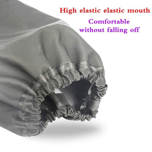 Coopache Full Arm Pond Gloves with Cotton lining Extra Long Waterproof Gloves for Pond Cleaning Care and Machinery Industry 25-inch (Red & Black, Medium)