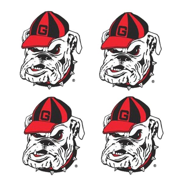 NCAA Georgia Bulldogs 4-Pack Waterless Temporary Tattoos