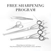 Tweezerman Pet Grooming Scissors, Stainless Steel Rounded Tip Trimming Shears for Dogs and Cats
