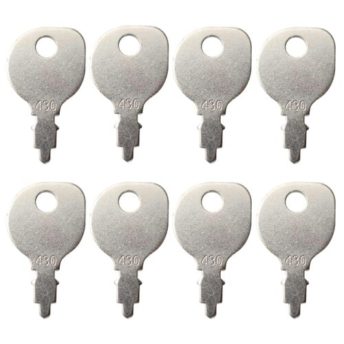 Universal Lawn Mower Key 430 691959 Replacement for Lawn Mower Briggs & Stratton AYP MTD Scag Toro Exmark Riding Lawnmowers(Pack of 8)