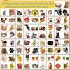 CHARLENT Cute Cat Meme Temporary Tattoos - 74 Individually Sheets Funny Animals Meme Tattoos for Birthday Decorations Party Supplies, School Rewards Gifts Ideas for Girls Boys