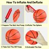 Hymaz 3 Pack 8 Inch Mini Basketballs, Basketballs Set with Air Pump for Kids Toddlers Mini Basketball Hoop, Swimming Pool Basketball Games, Indoor Basketball Hoop, Outdoor Small Hoops Games