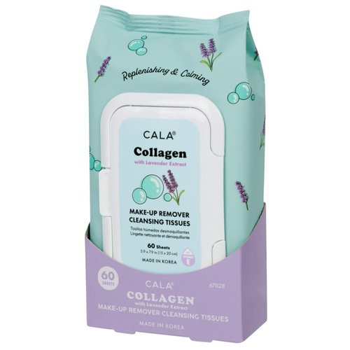 Cala Makeup Remover Cleansing Tissues Collagen with Lavender Extract