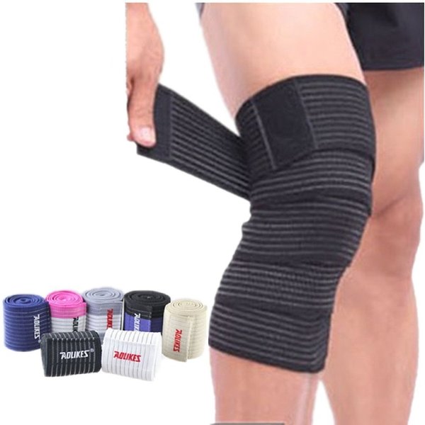 Rungear Elastic Knee Compression Bandage Wraps – Support for Legs, Thighs, Hamstrings Joints Reduce Swelling, Lymphatic Relief Help Recover from Knee Replacement Surgery, 1 Pair (Black)