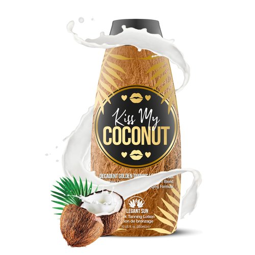 Kiss My Coconut - Sun Tanning Lotion for Tanning Beds or Outdoor Tanning Lotion - No DHA Bronzer, Natural Tan Accelerator for Outdoor SunTan Lotion or Indoor Tanning Lotion Accelerator for Tanning Bed