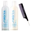 Sukesha Moisturizing Hair Wash Shampoo & Moisturizing Treatment Conditioner DUO Set (w/Sleek Comb) Dry, Brittle, Chemically Treated Hair, 100% Vegan (12 oz + 12 oz DUO KIT)