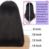 10 Inch Bob Wig Human Hair 13x4 HD Lace Front Wigs Human Hair Pre Plucked Short Bob Wig Lace Frontal Wigs for Black Women Human Hair Bob Wig 180% Density Straight Human Hair Wigs Natural Color