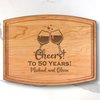 Handmade in USA - Wood Personalized Cutting Board - Unique Wedding Gift Idea for Couples, Anniversary, Christmas, Bridal Shower, Housewarming - Many Sizes & Styles - Custom Charcuterie & Cheese Board