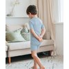 AVAUMA Baby Boys Girls Pajama Set Kids Toddler Snug fit Basic Cotton Sleepwear Short pjs for Daily (Sky Blue Medium) (S)