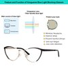 VOOGLAM Cat Eye Blue Light Glasses for Women Anti UV Eyestrain Eyewear Sydney