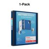 Staples Better 1.5-Inch 3-Ring View Binder, Blue (13400)