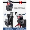 JOYTUTUS Cup Holder for Wheelchair, 2 in 1 Water Bottle Holder and Phone Bracket, Universal Drink Cup Holder for Walker, Rollator, Stroller, Scooter