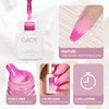 GAOY Color Changing Gel Nail Polish Set of 6 Temperature Changing Colors Including Red Pink Purple Mood Changing Gel Manicure Kit for Nail Art Home DIY