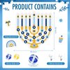 VioraWhite Hanukkah Party Games Hanukkah Party Decorations 26 x 25 Hanukkah Menorah Dart Board with 18 Sticky Balls Hanukkah Activities Chanukah Gifts Chanukah Party Favors Hanukkah Party Supplies