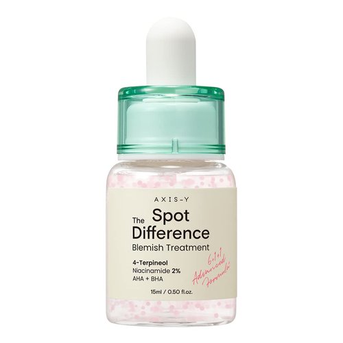 AXIS-Y Spot The Difference Blemish Treatment with 4-Terpineol, 2% Niacinamide, AHA & BHA | Breakout & Blemish Spot Serum for Troubled Skin | Vegan & Cruelty-Free Korean Skin Care | 15ml / 0.5 fl. oz.