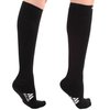 5XL Plus Size Mojo Compression Socks – X-Extra Wide Calf & Ankle - Knee length, 20-30mmHg, , Black – XXXXX-L Sports Compression Stockings