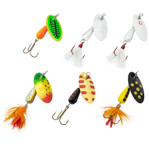Panther Martin BA6 Bass & Trout Annihilators Spinners Fishing Lure Kit - 1/4 oz - Assorted - Pack of 6