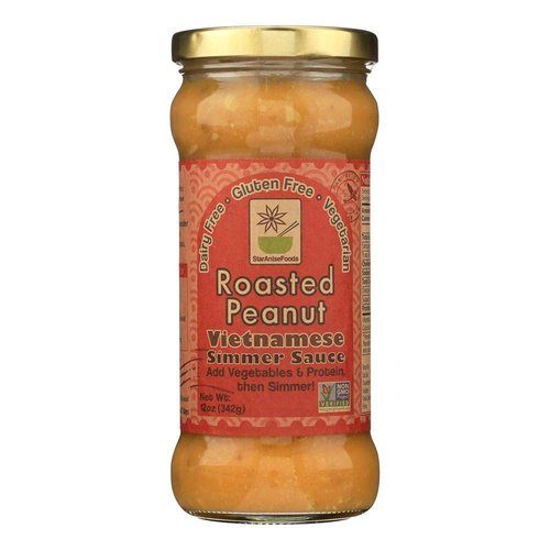 STAR ANISE FOODS Roasted Peanut Simmer Sauce, 12 OZ