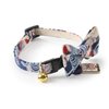 Necoichi Kabuki Charm Bow Tie Cat Collar (Navy)