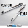 Pentel EnerGel Pearl Deluxe RTX Retractable Liquid Gel Pen, 0.7mm, 4 Pack, Assorted Colors (BLN77WBP4M)