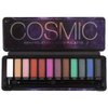 BYS Cosmic Eyeshadow Palette Tin with Mirror & Applicator 12 Shades Shimmer Unicorn Bold Bright Neon Galaxy