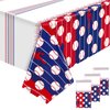 durony 3 Pieces Baseball Tablecloth Plastic Baseball Table Cover Baseball Theme Party Supplies Waterproof Rectangle Tablecloth for Baseball Theme Birthday Sport Party Decorations